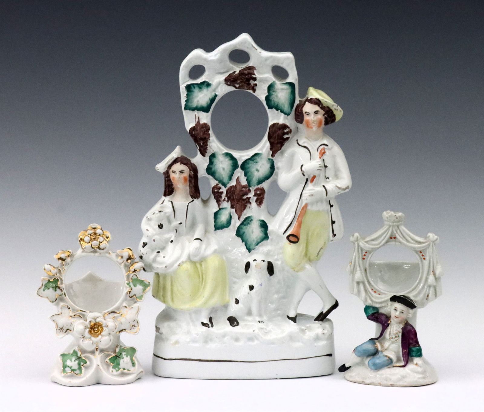 3 Porcelain Pocket Watch Holders (1 of 2)