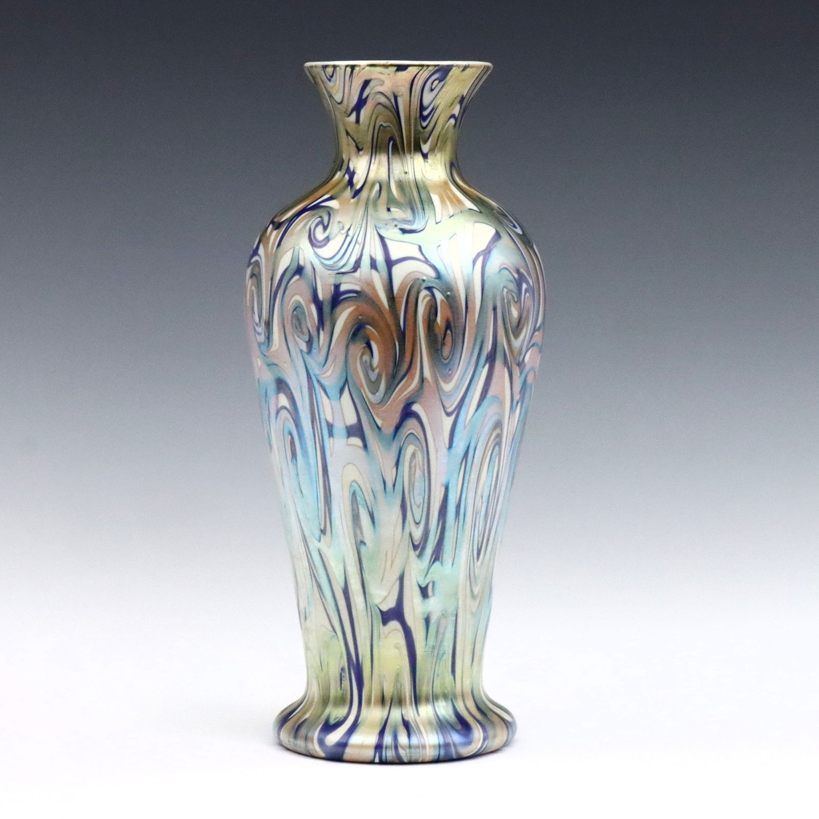 Quezal Art Glass Vase (1 of 3)