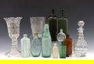 13 American & English Glass Vessels