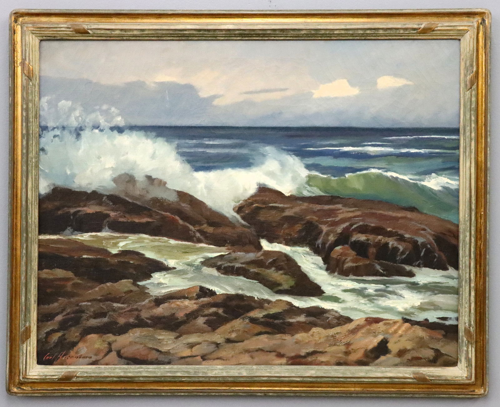 激安大特価！ (california, Siner Jeff 20th Watercolor Beach, Carmel C.), 絵画