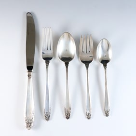 40 pc International Prelude Sterling Flatware
