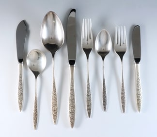 66 pc Wallace Spanish Lace Sterling Flatware