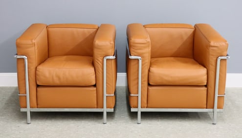 Pr Le Corbusier LC2 Club Chairs