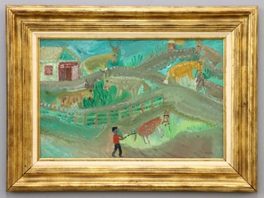G. Paul Folk Art Farm Scene