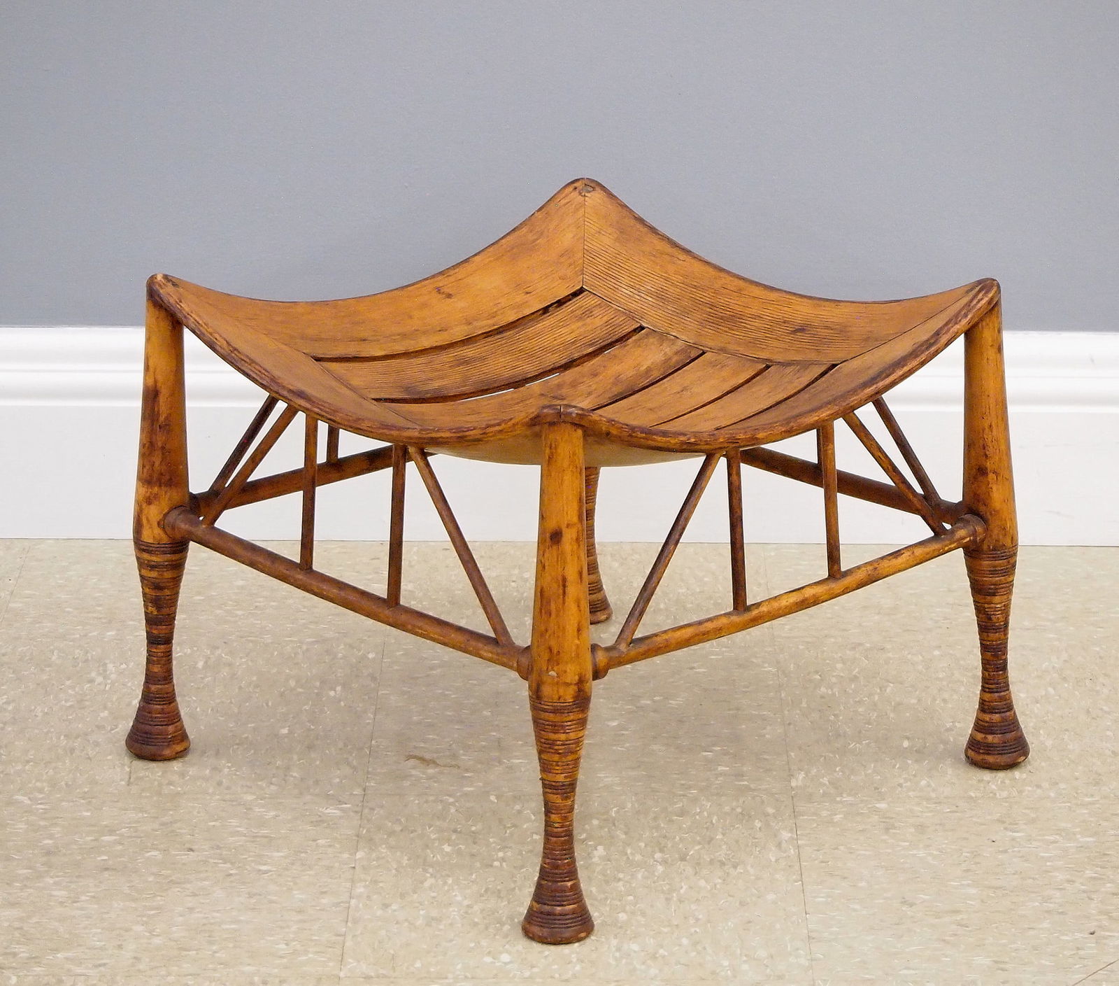 Egyptian Revival Thebes Stool (1 of 2)