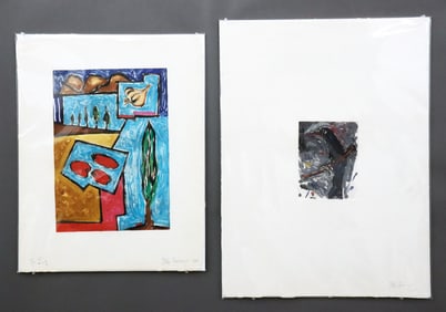 2 Italo Scanga Monotypes