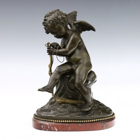 C.G. Lemire Bronze Figure of Cupid