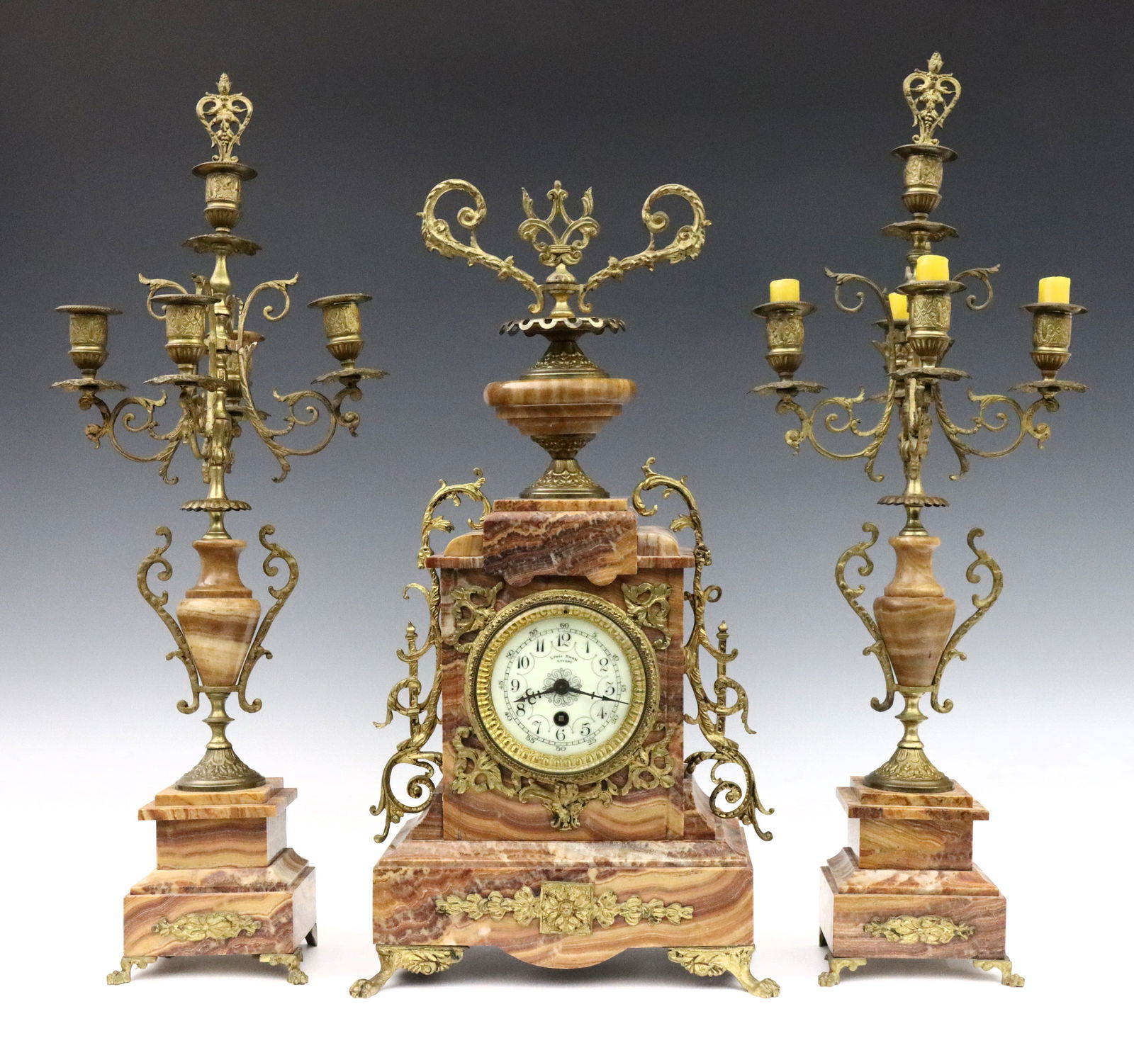 French 3 pc Clock Set (1 of 5)
