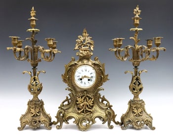 A. D. Mougin Clock Set