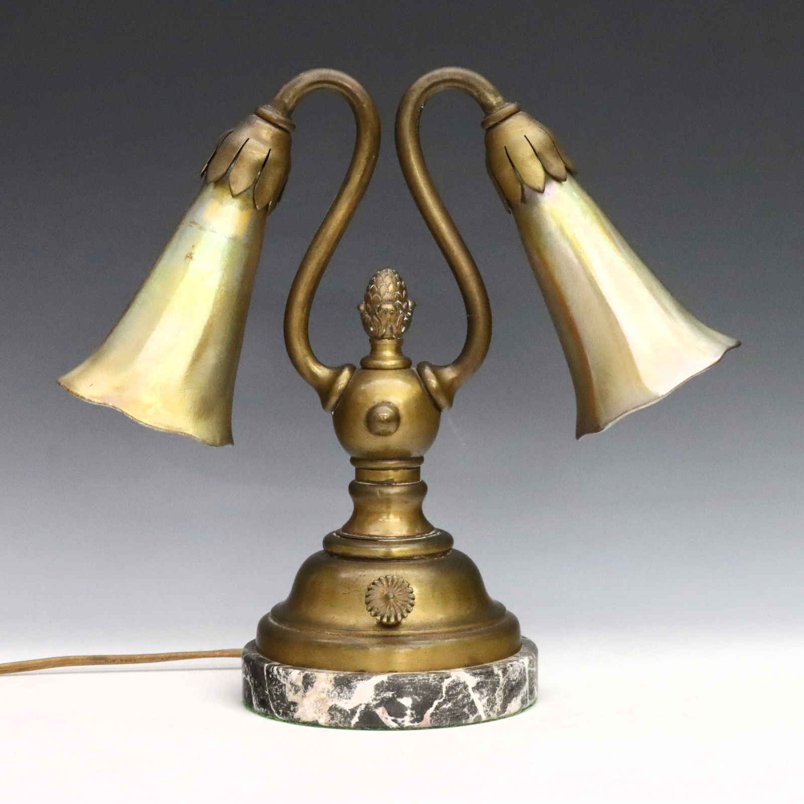 Desk Lamp with Tiffany Favrile Shades (1 of 8)