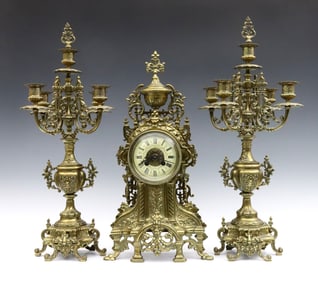 French 3 pc Clock Set