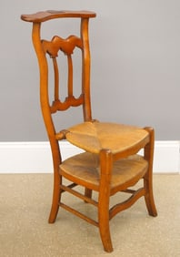 French Cherry Prie Dieu Chair