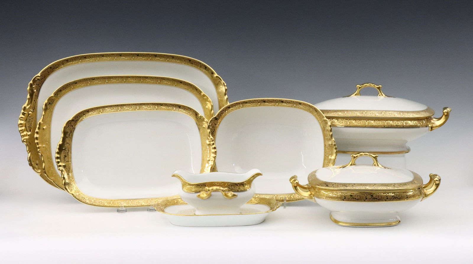 78 pc Vignaud Limoges Porcelain Dinnerware (1 of 3)