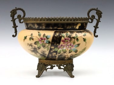 French Glass Jardiniere