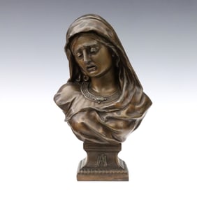 Spelter Our Lady of Sorrows Bust