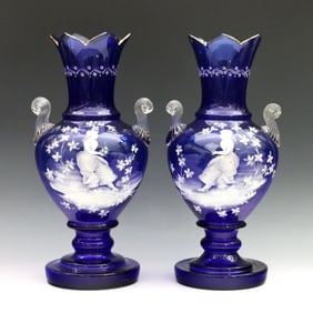 Pr Mary Gregory Vases