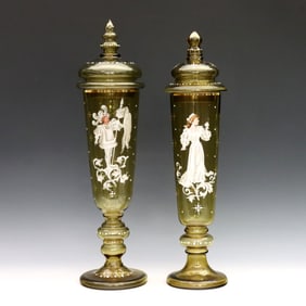 2 Mary Gregory Pokals