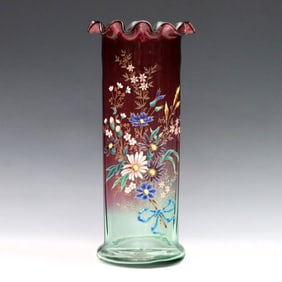 Moser Rubina Verde Vase