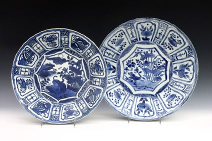 2 Delft Earthenware Chargers