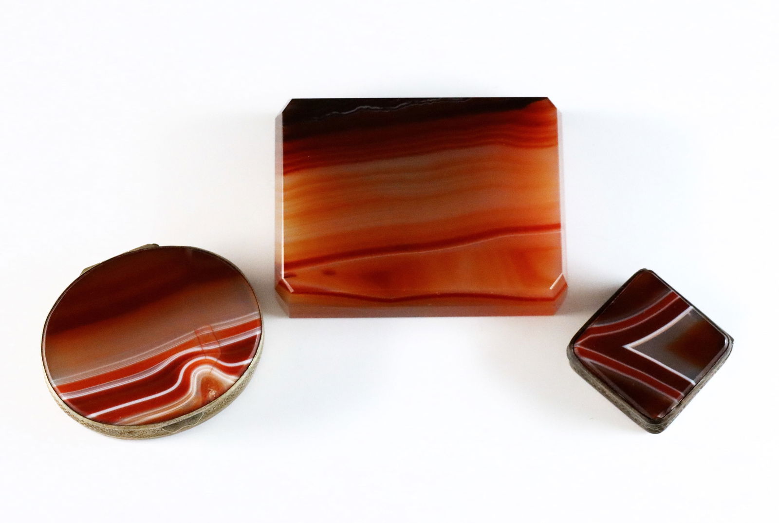 3 Victorian Agate Items (1 of 2)