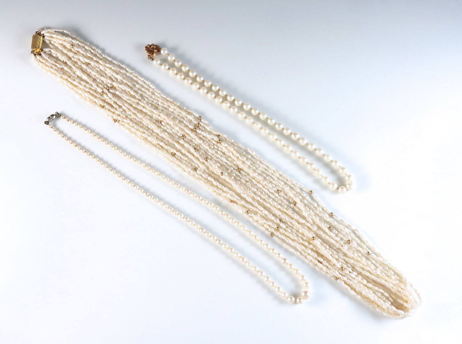 3 Pearl Necklaces (1 of 2)