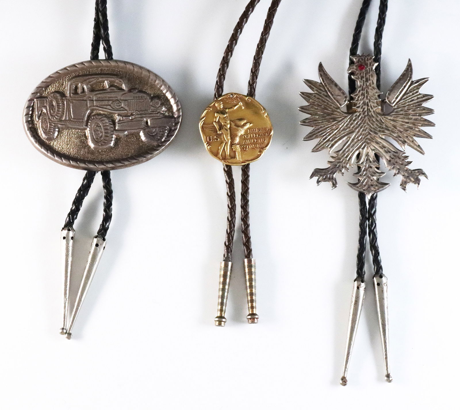 3 Vintage Sterling Bolo Ties (1 of 2)