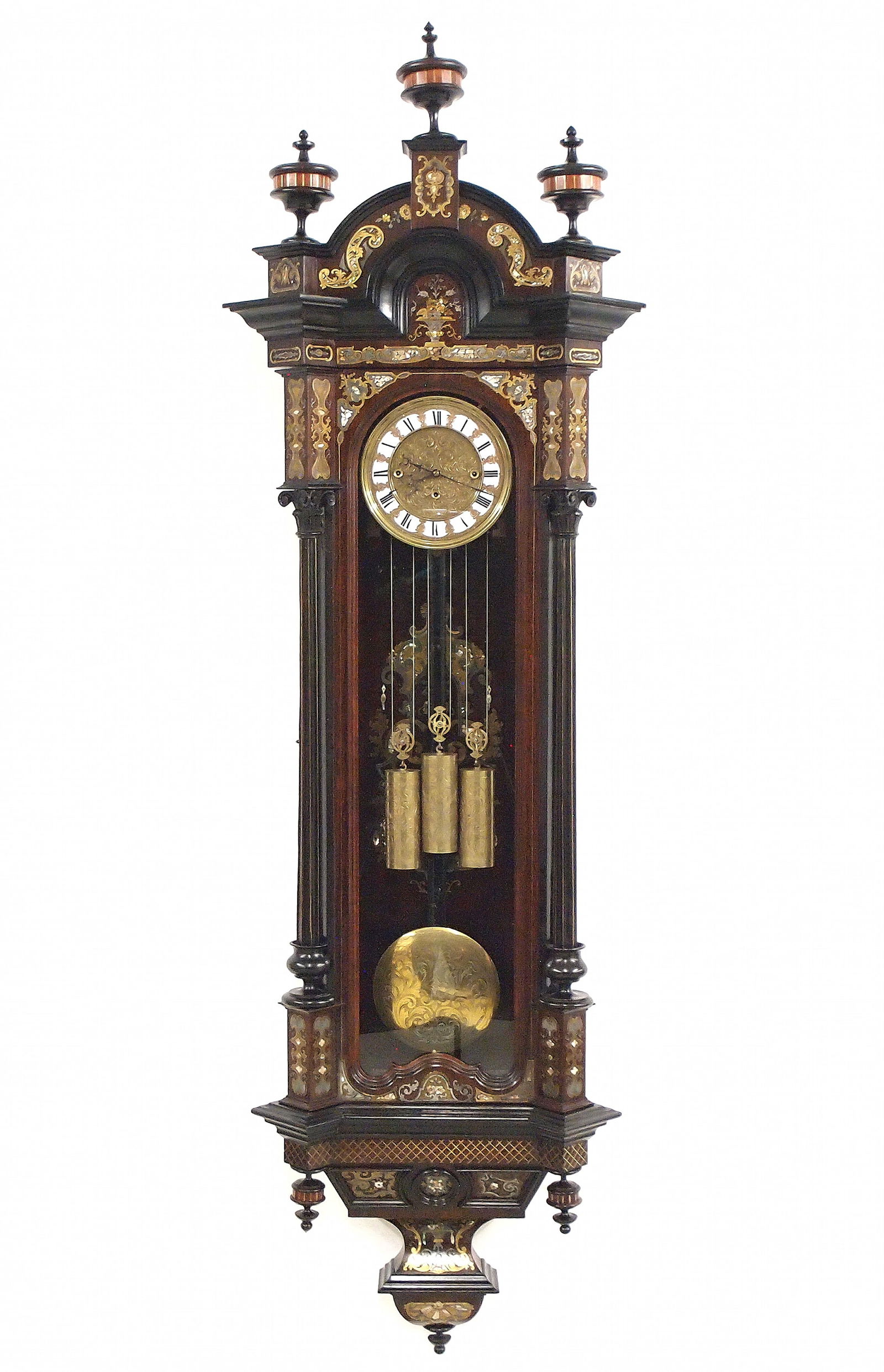 3 Weight Vienna Regulator Wall Clock (1 of 7)
