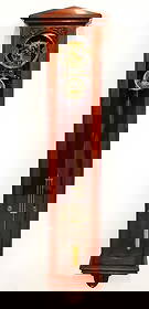 Synchronome Electric Master Clock: A late 19th century wall hanging Electric Regulator master clock, probably a Prototype model by "The Synchronome Ltd., London". Jeweled 4.5 v electric movements with 3/4 second dead beat escapement an