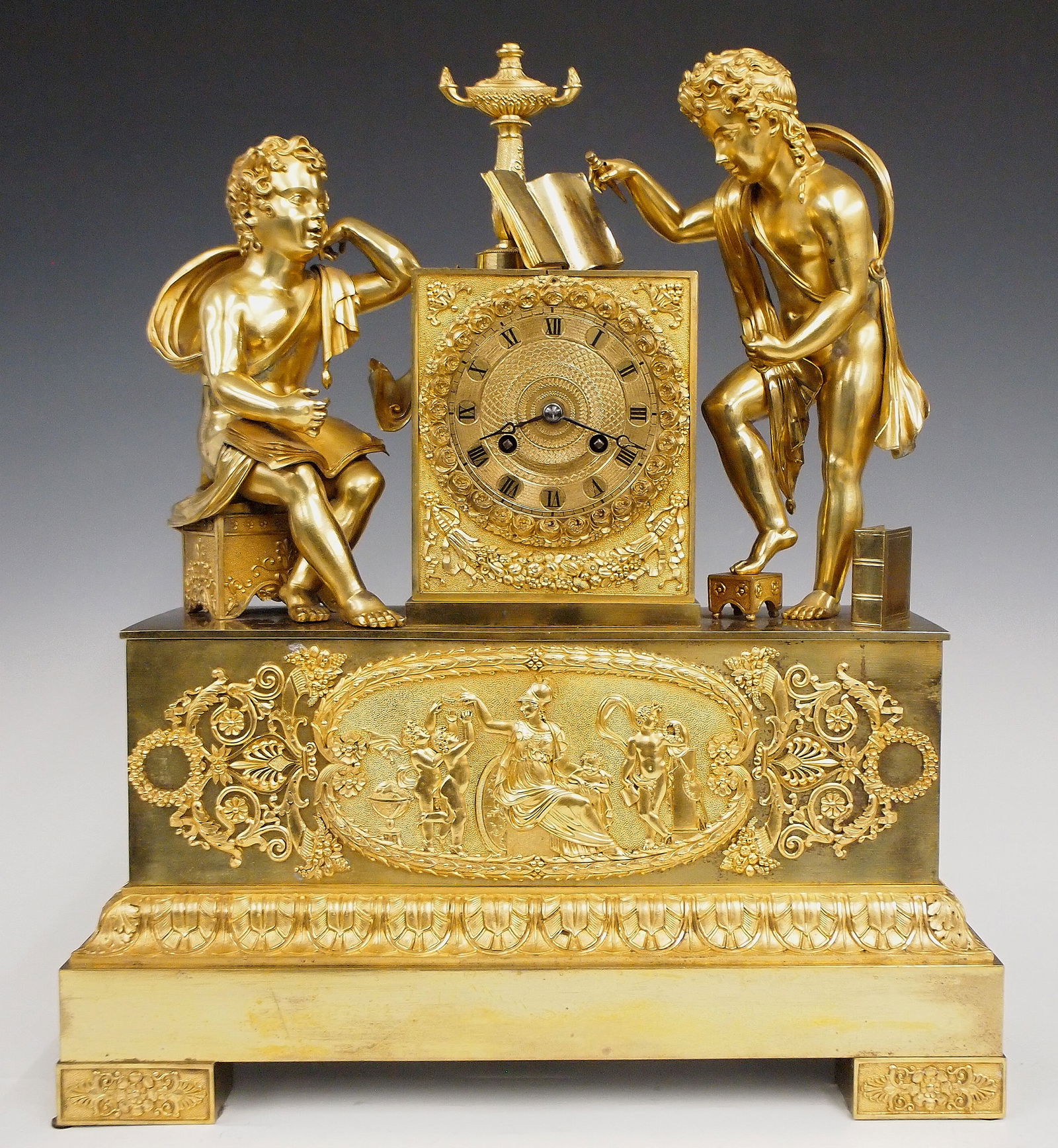 French Bronze Mantel Clock (1 of 6)
