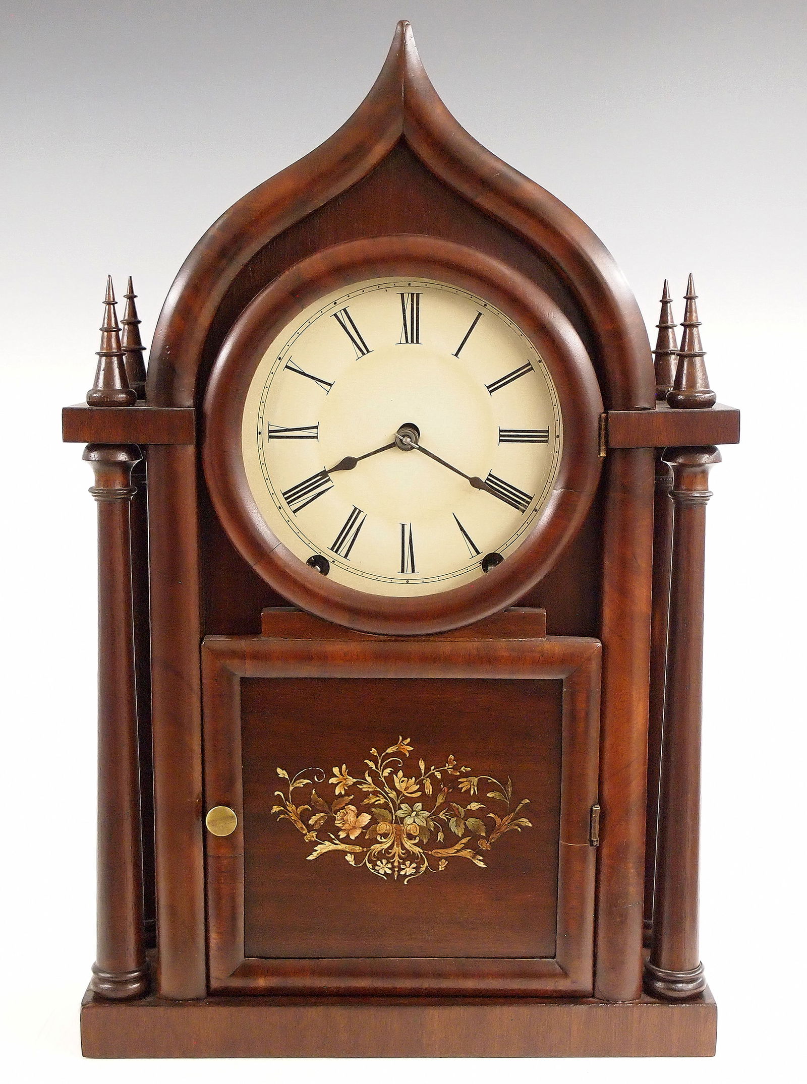 E. C. Brewster Gothic Shelf Clock (1 of 5)