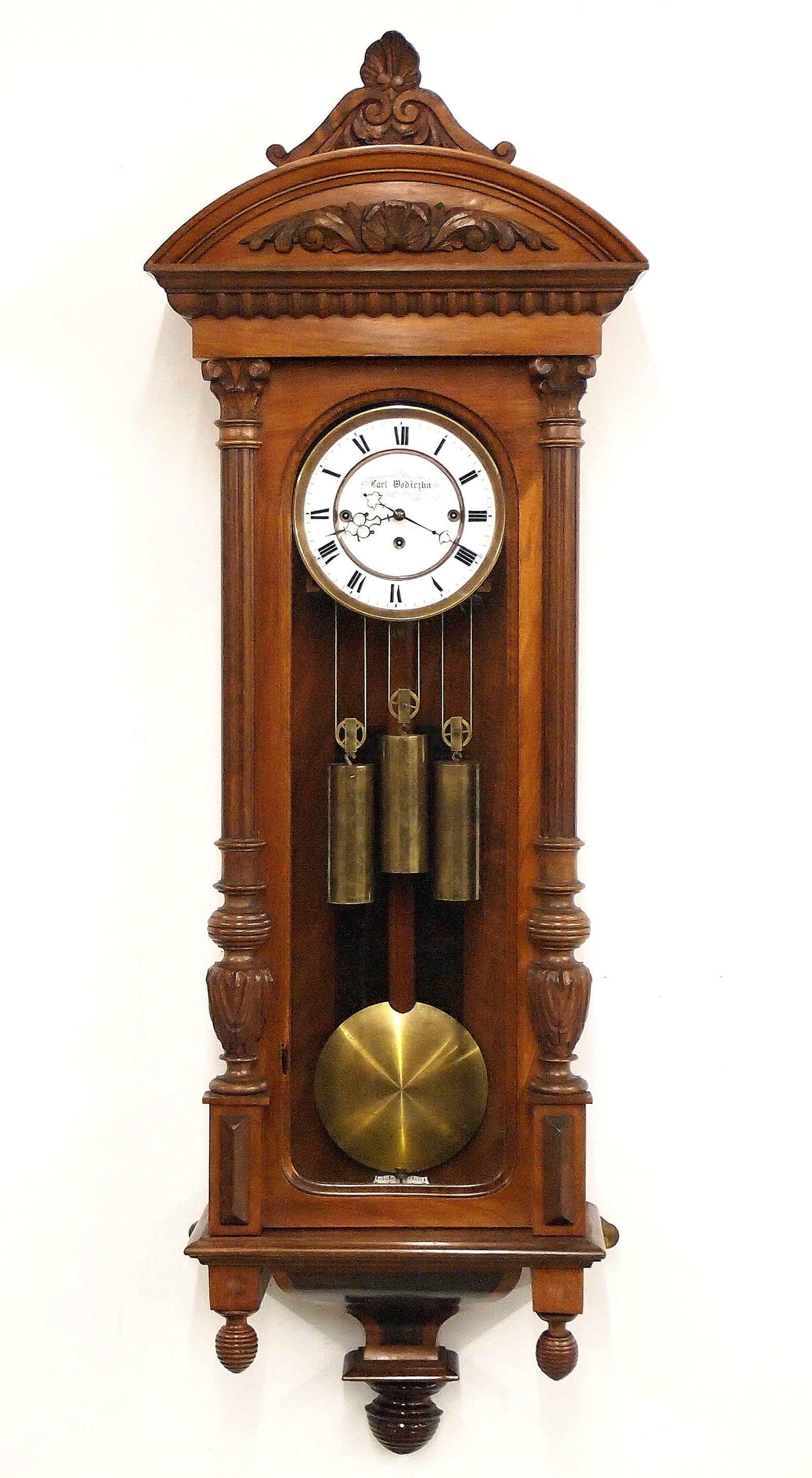 3 Weight Vienna Regulator Wall Clock (1 of 5)