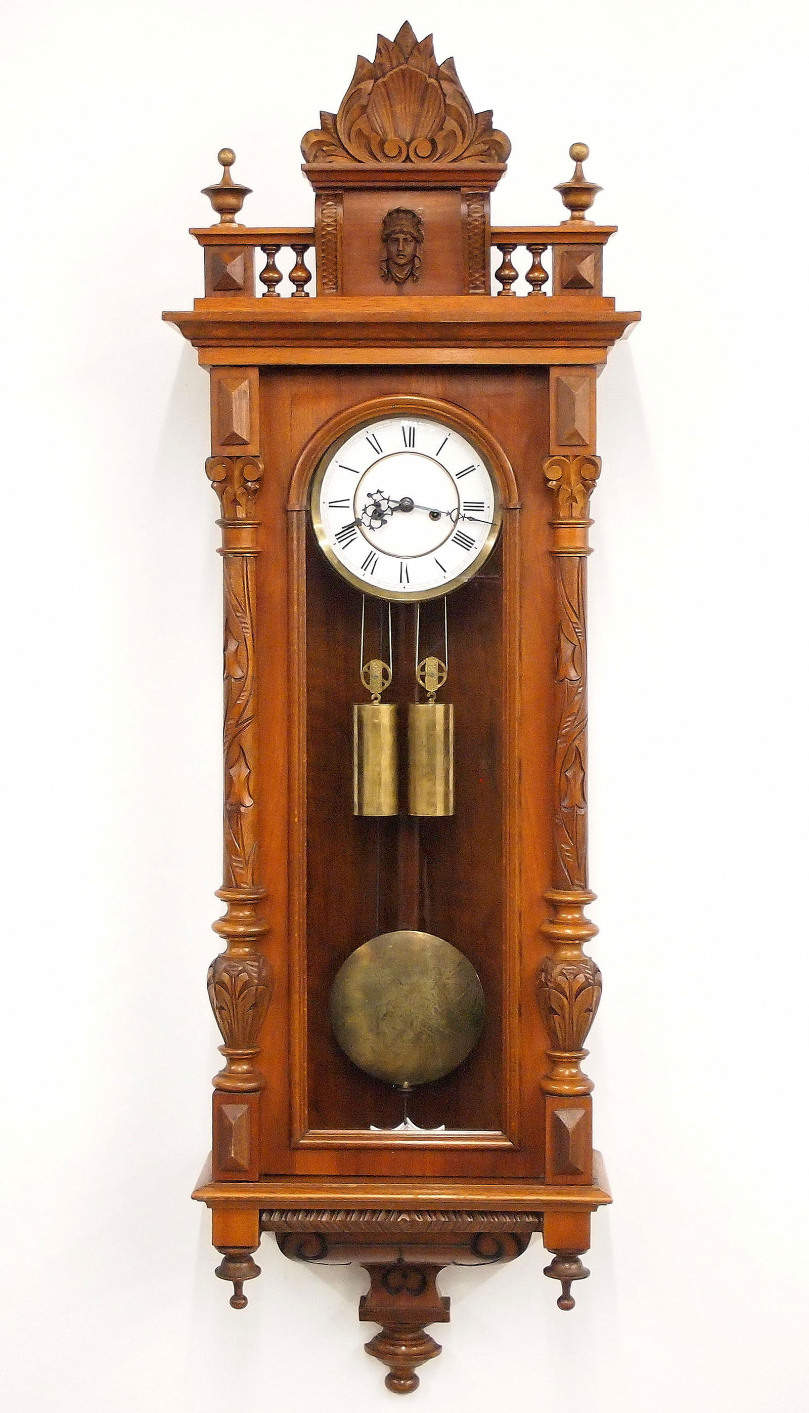 Gustav Becker 2 Weight Vienna Regulator Wall Clock (1 of 6)