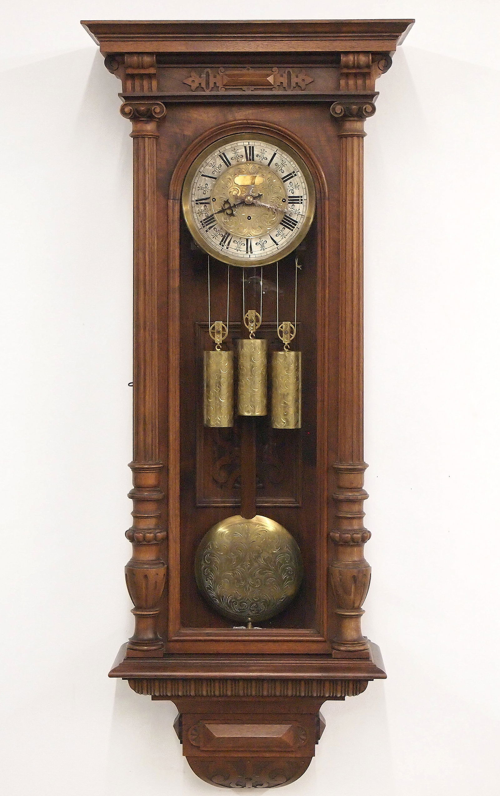 3 Weight Vienna Regulator Wall Clock (1 of 5)