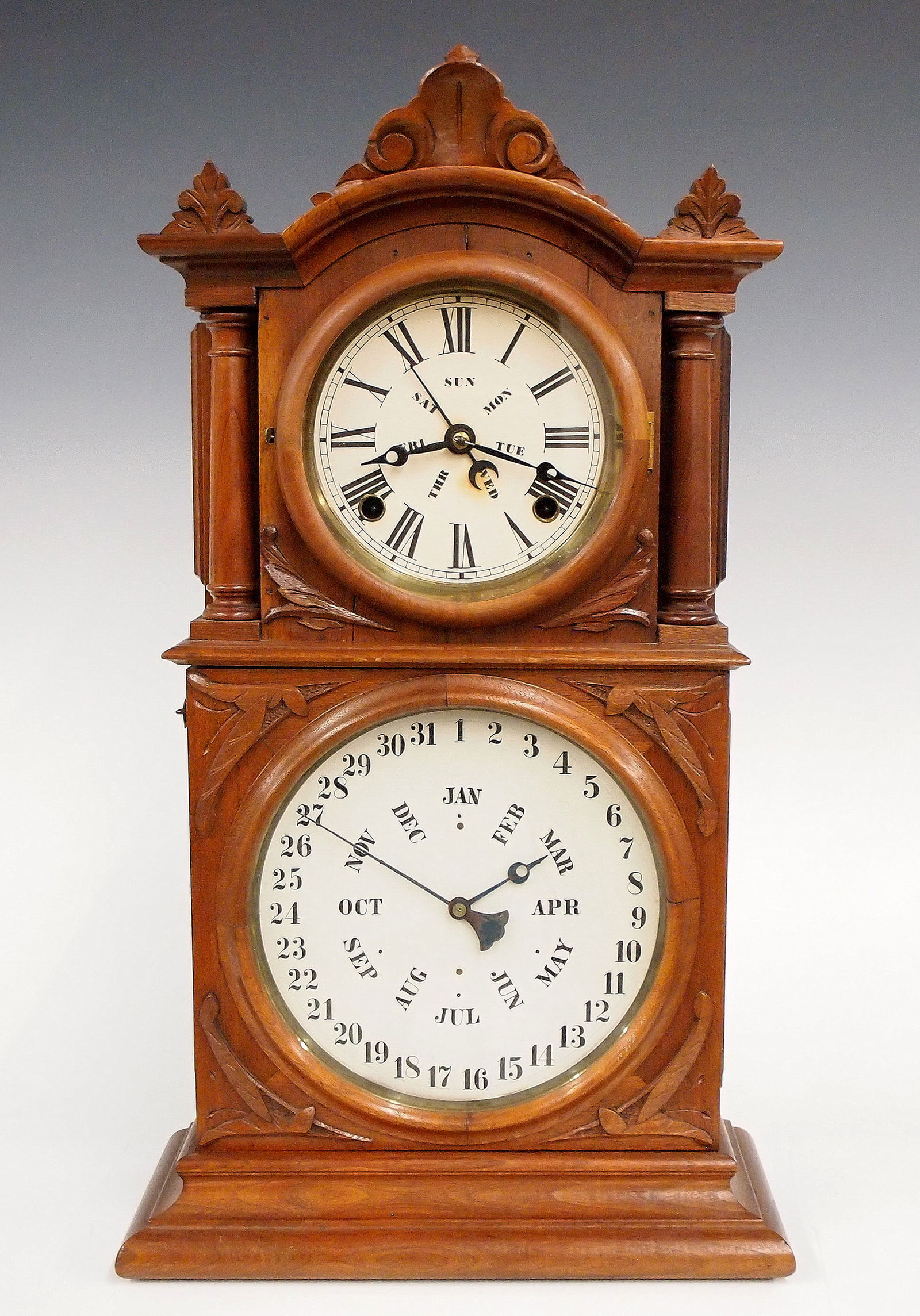 Ingraham Calendar Shelf Clock (1 of 8)