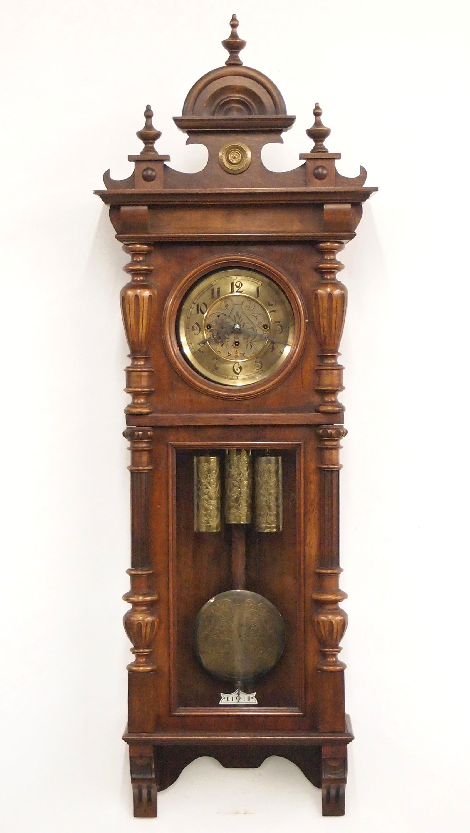 Gustav Becker 3 Weight Vienna Regulator Wall Clock (1 of 6)