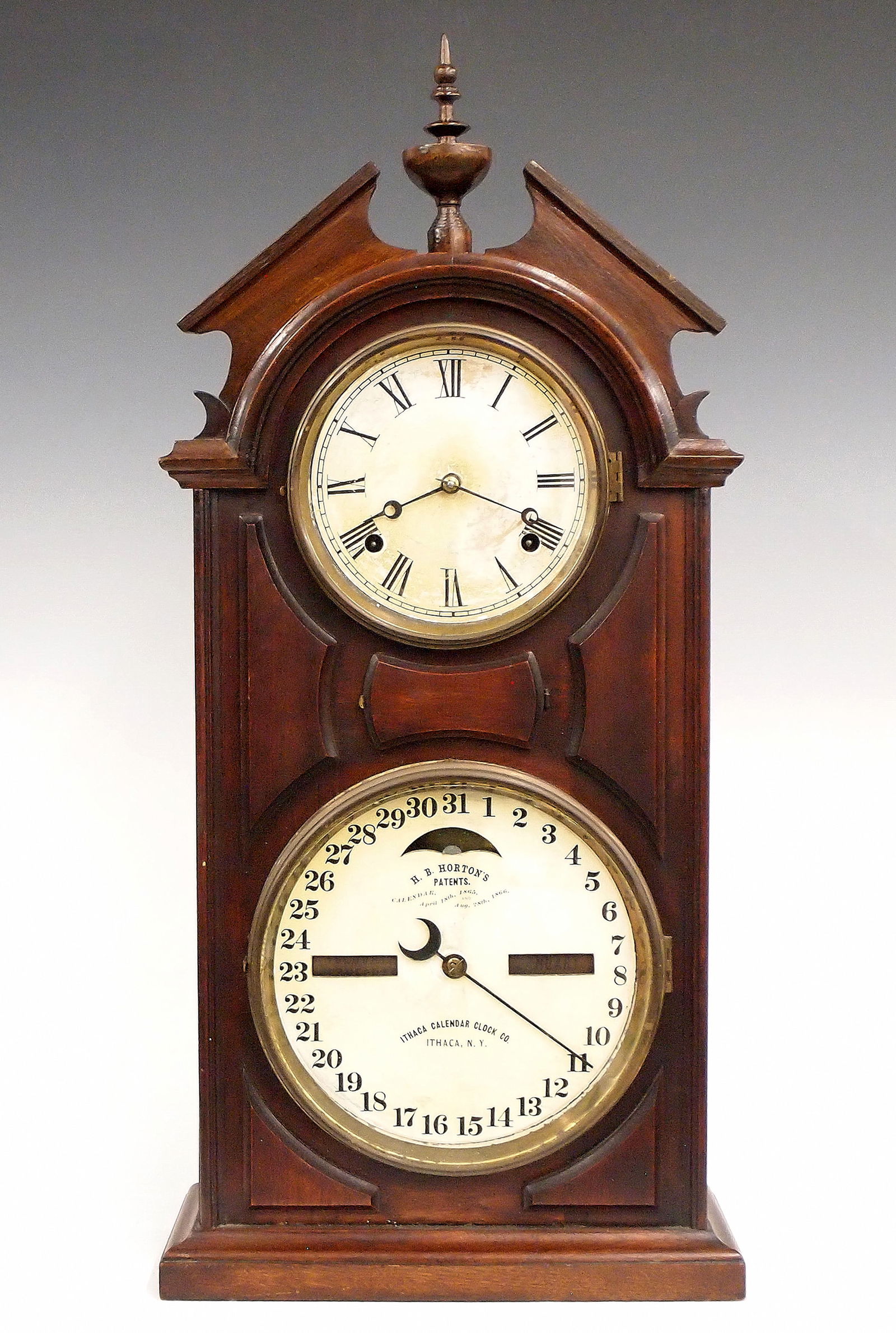 Ithaca No. 8 Calendar Shelf Clock (1 of 5)