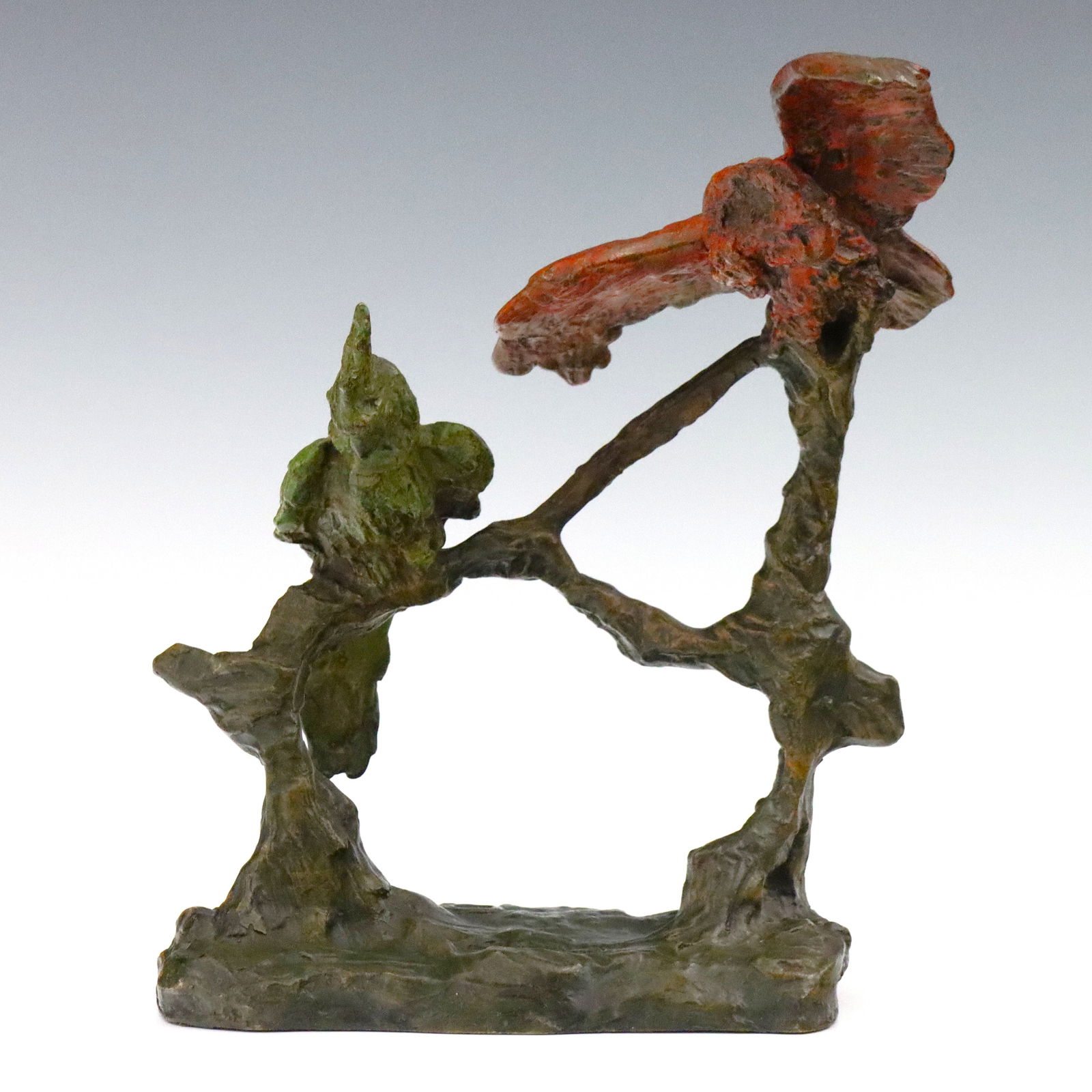 J. Le Soudier Bronze Parrot Sculpture (1 of 4)