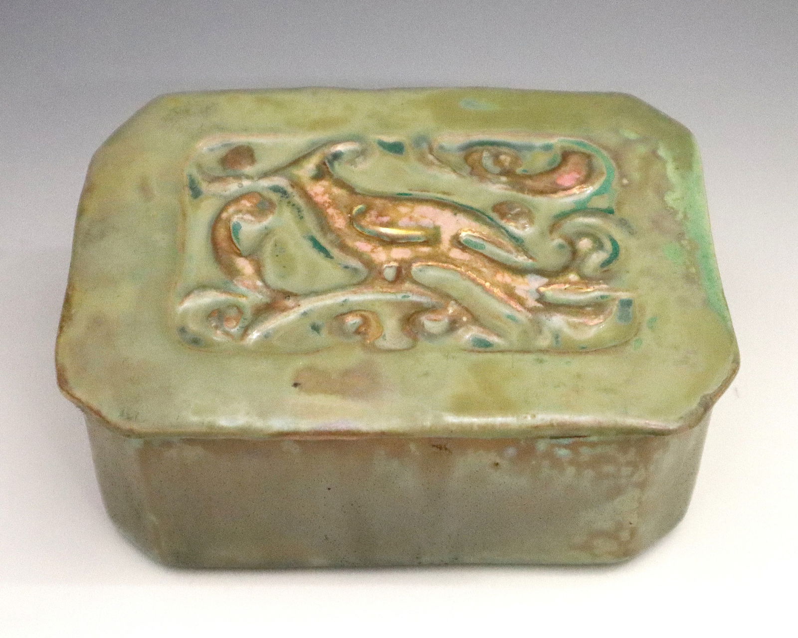 Pewabic Pottery Covered Box (1 of 4)