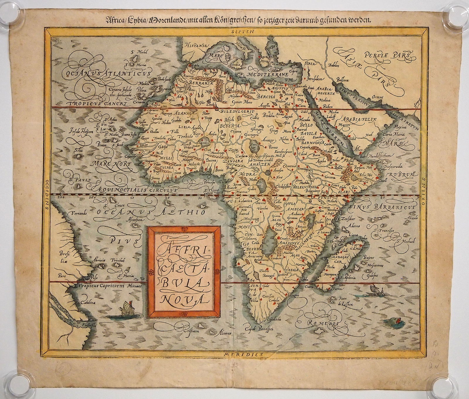 1570 Map By A. Ortelius (1 of 7)