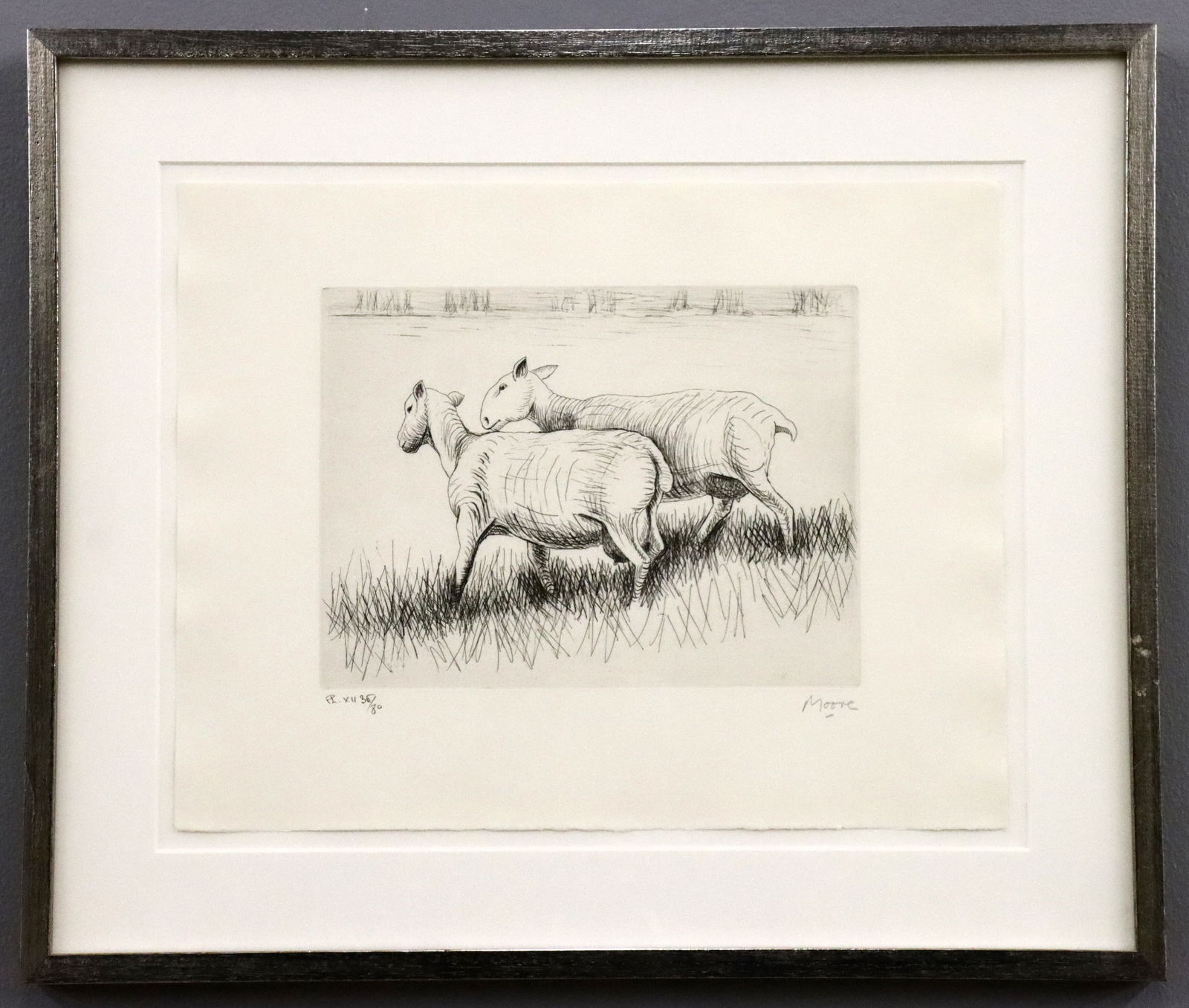 Henry Moore Sheep Etching (1 of 4)