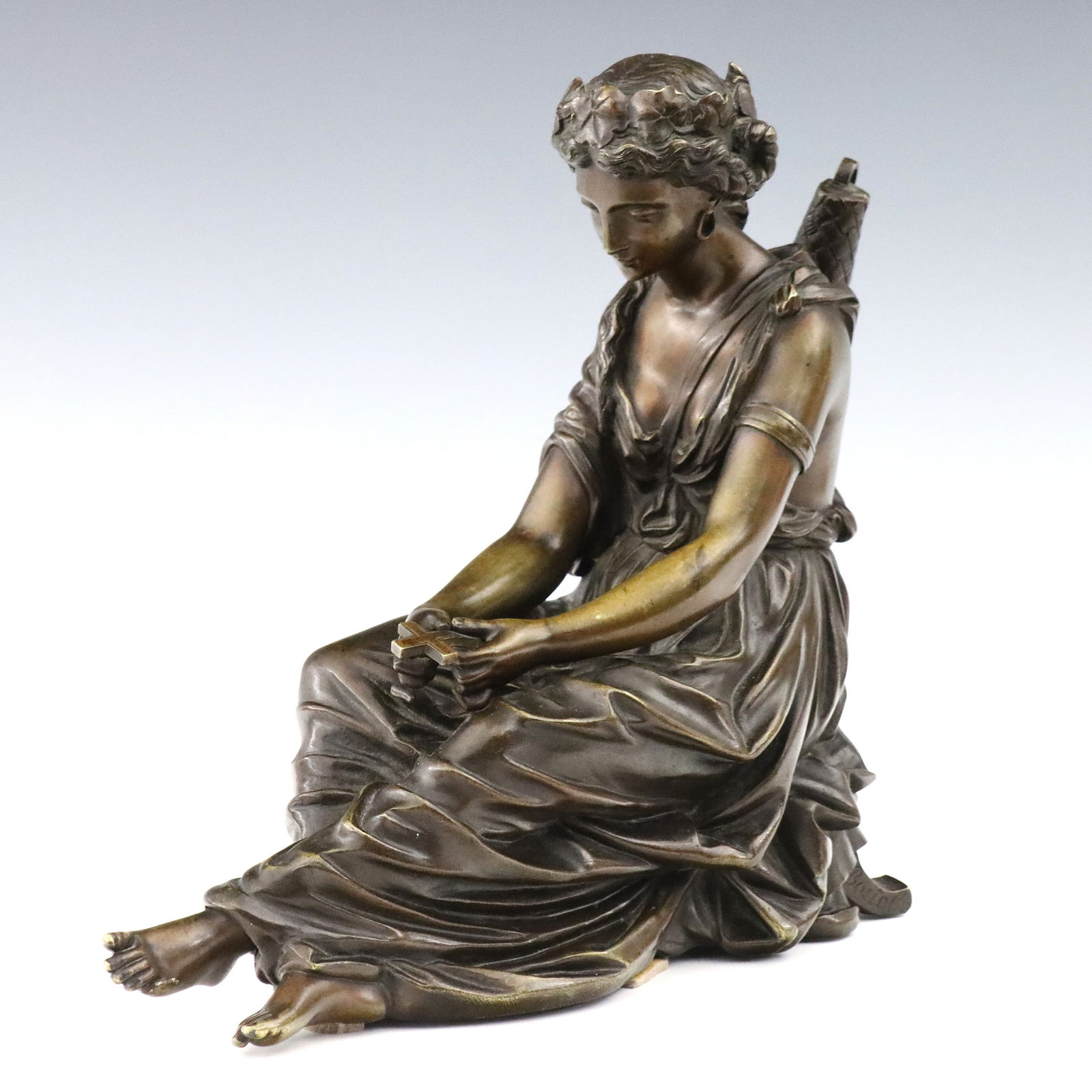 I.R. Boitel Bronze Figure of Diana (1 of 4)