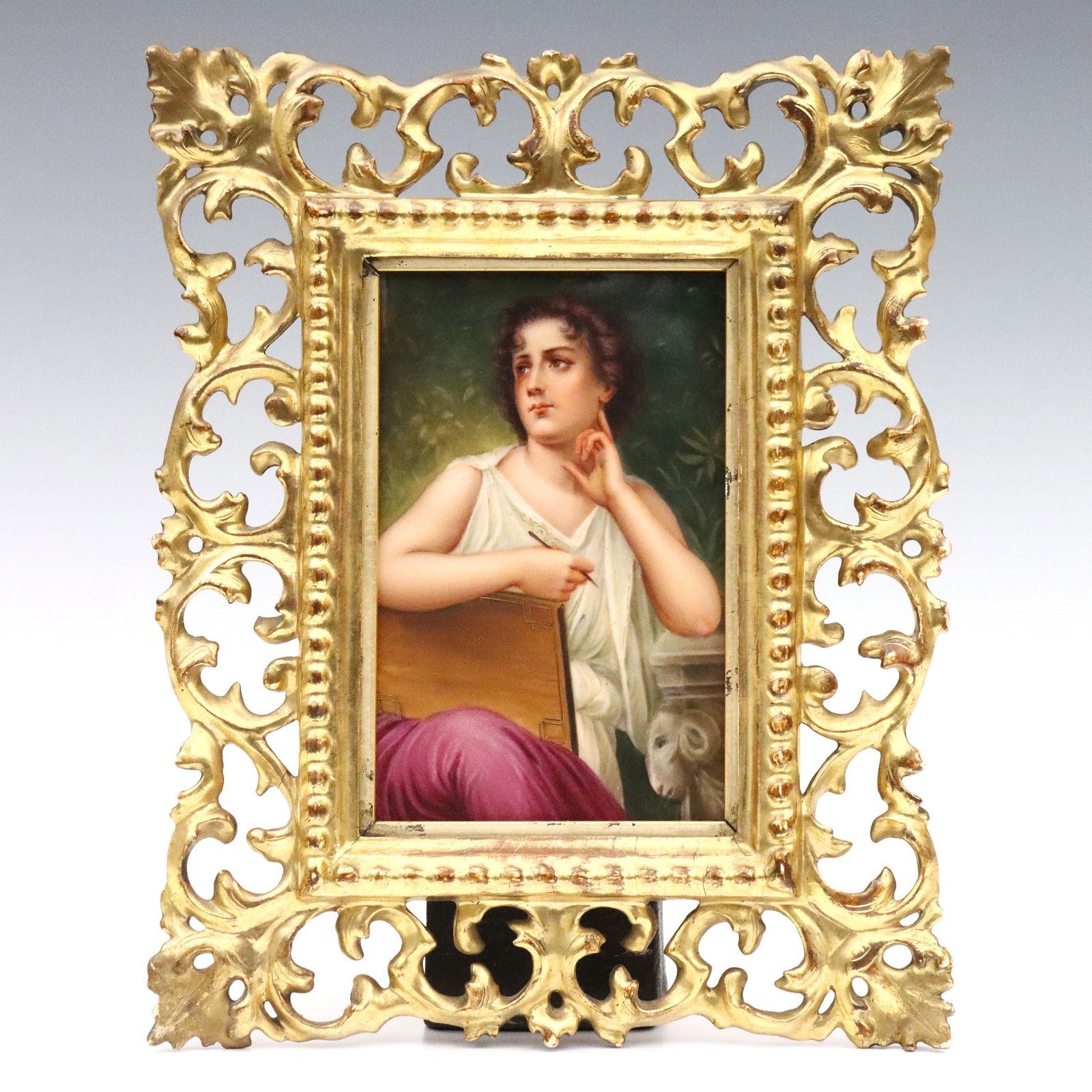 German Porcelain Plaque After Bouguereau (1 of 3)