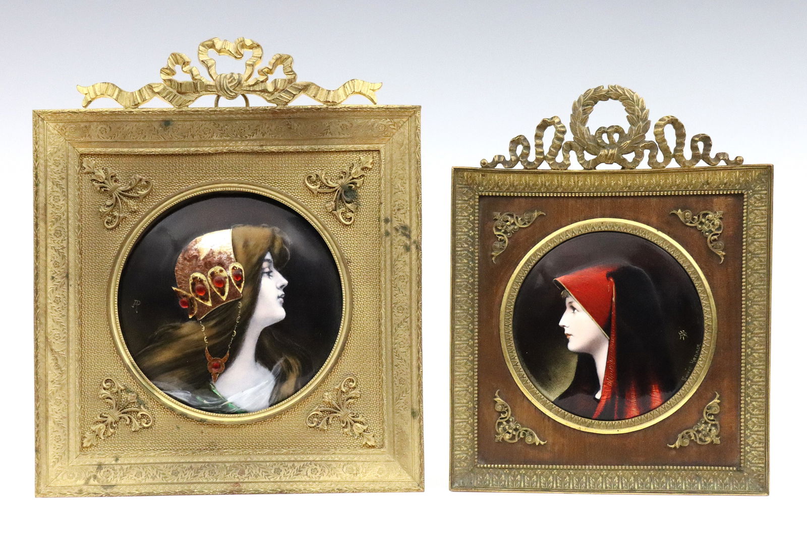 2 French Enameled Copper Plaques (1 of 5)