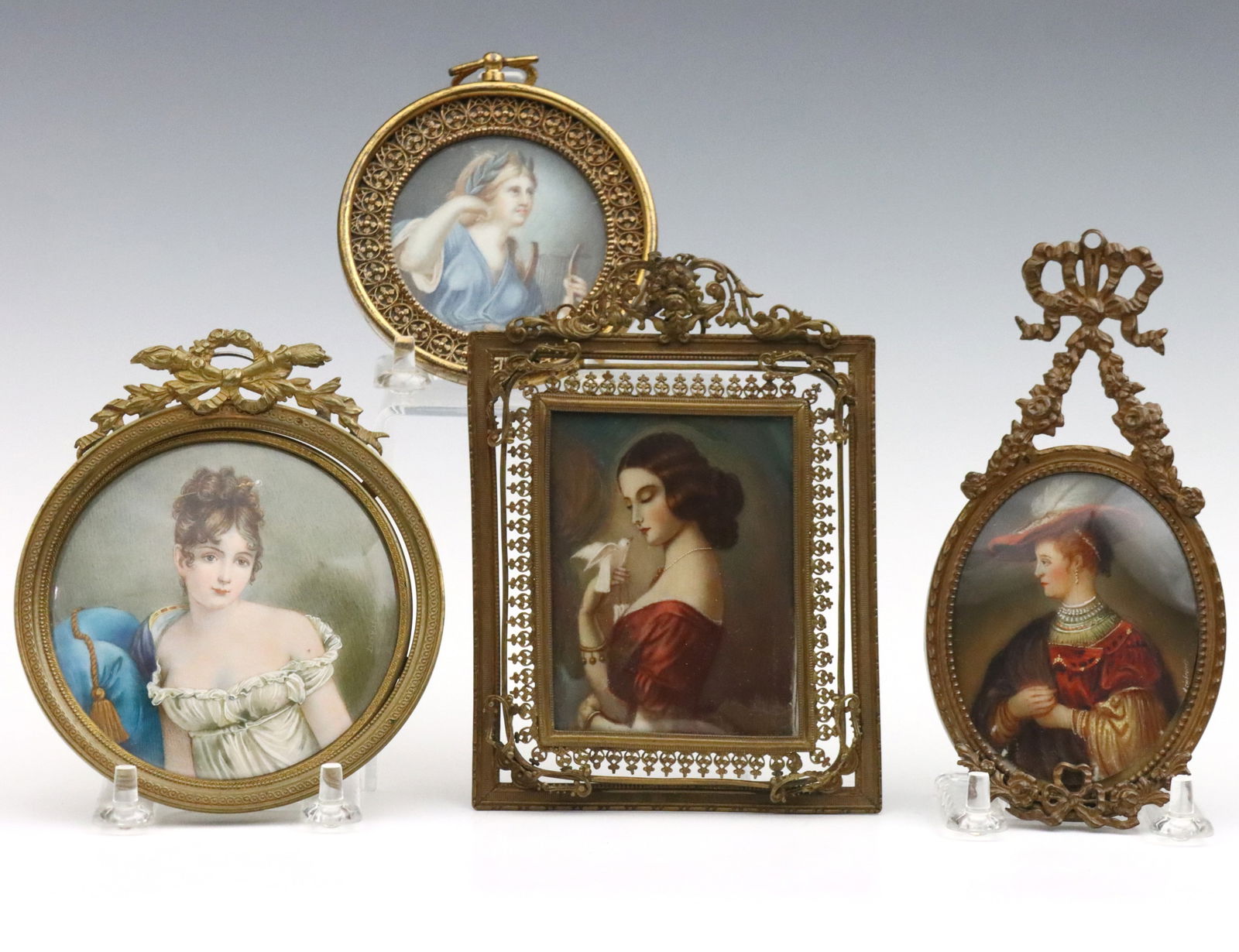 4 Miniature Portraits of Women (1 of 1)