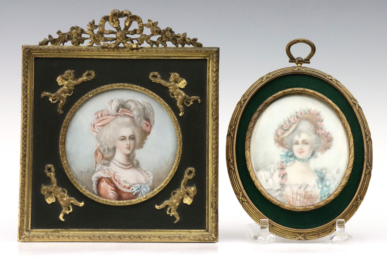 2 Miniature Portraits of Women (1 of 5)