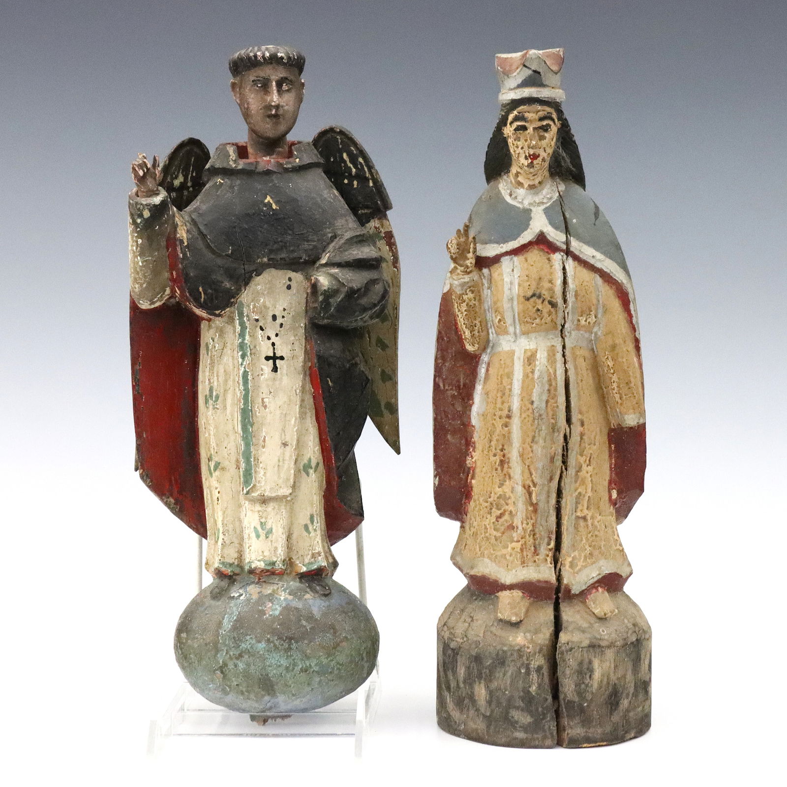 2 Spanish Colonial Santos Figures (1 of 2)