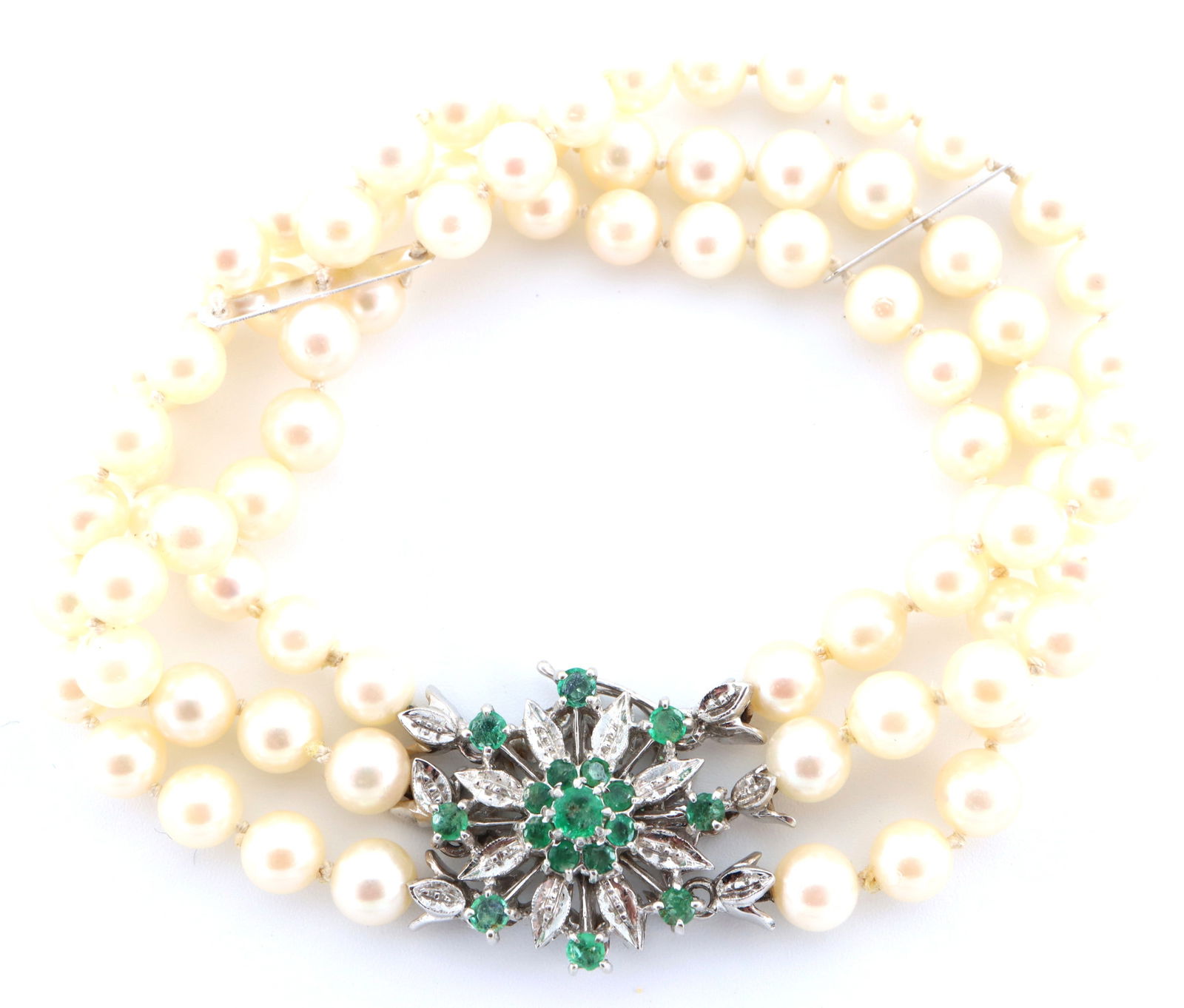 Italian Pearl &  18k White Gold Bracelet (1 of 3)