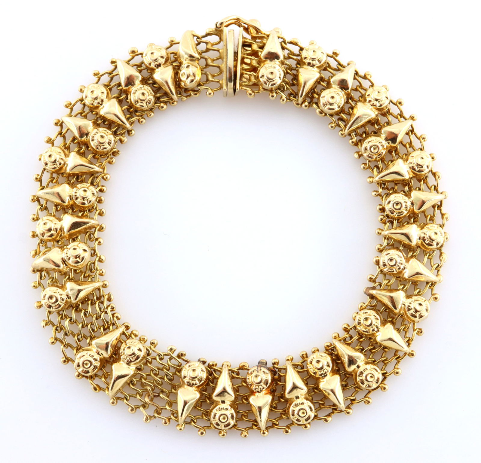 Italian 18k Gold Mesh Bracelet (1 of 2)