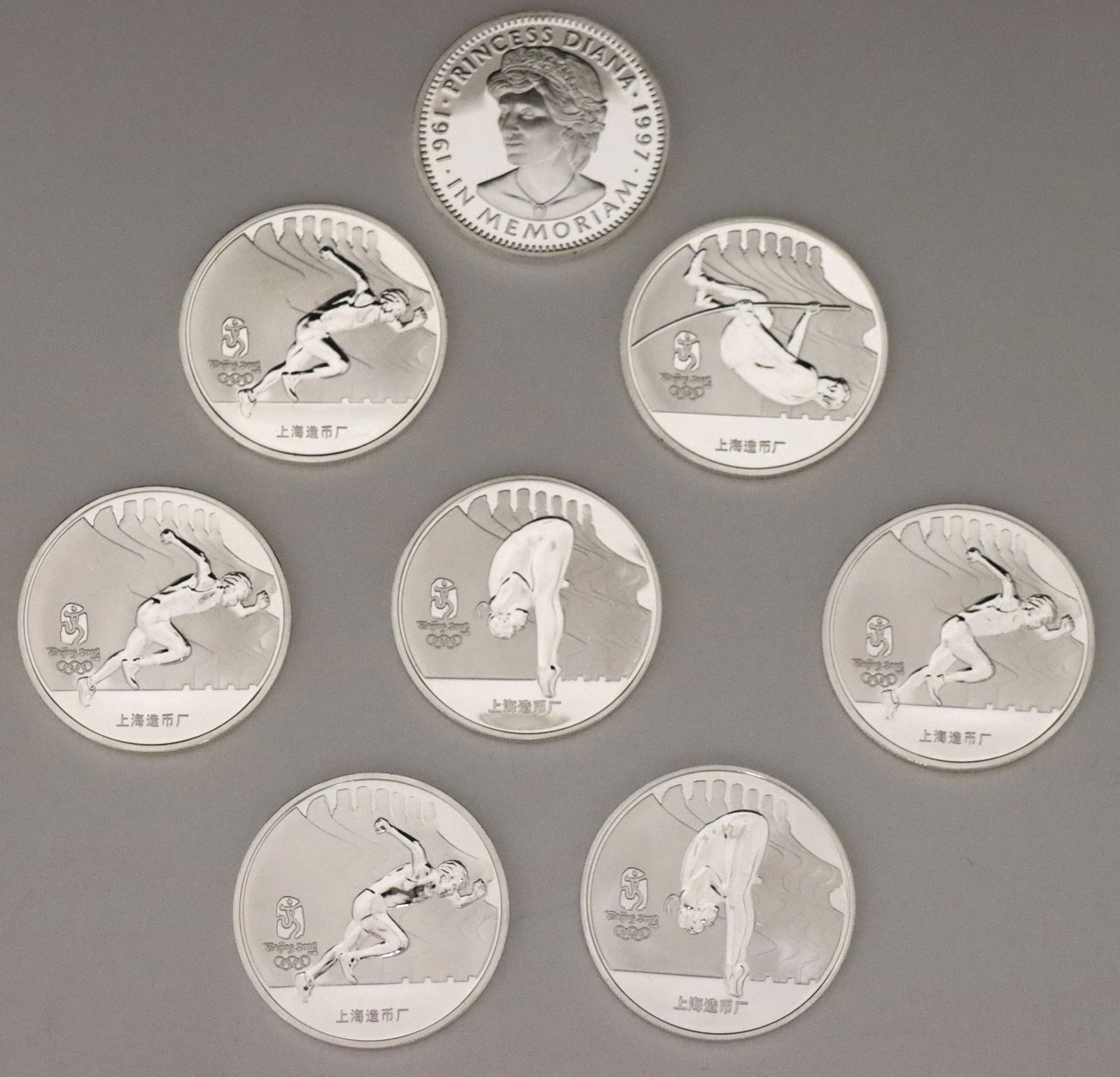 8 Silver Commemorative Coins (1 of 2)