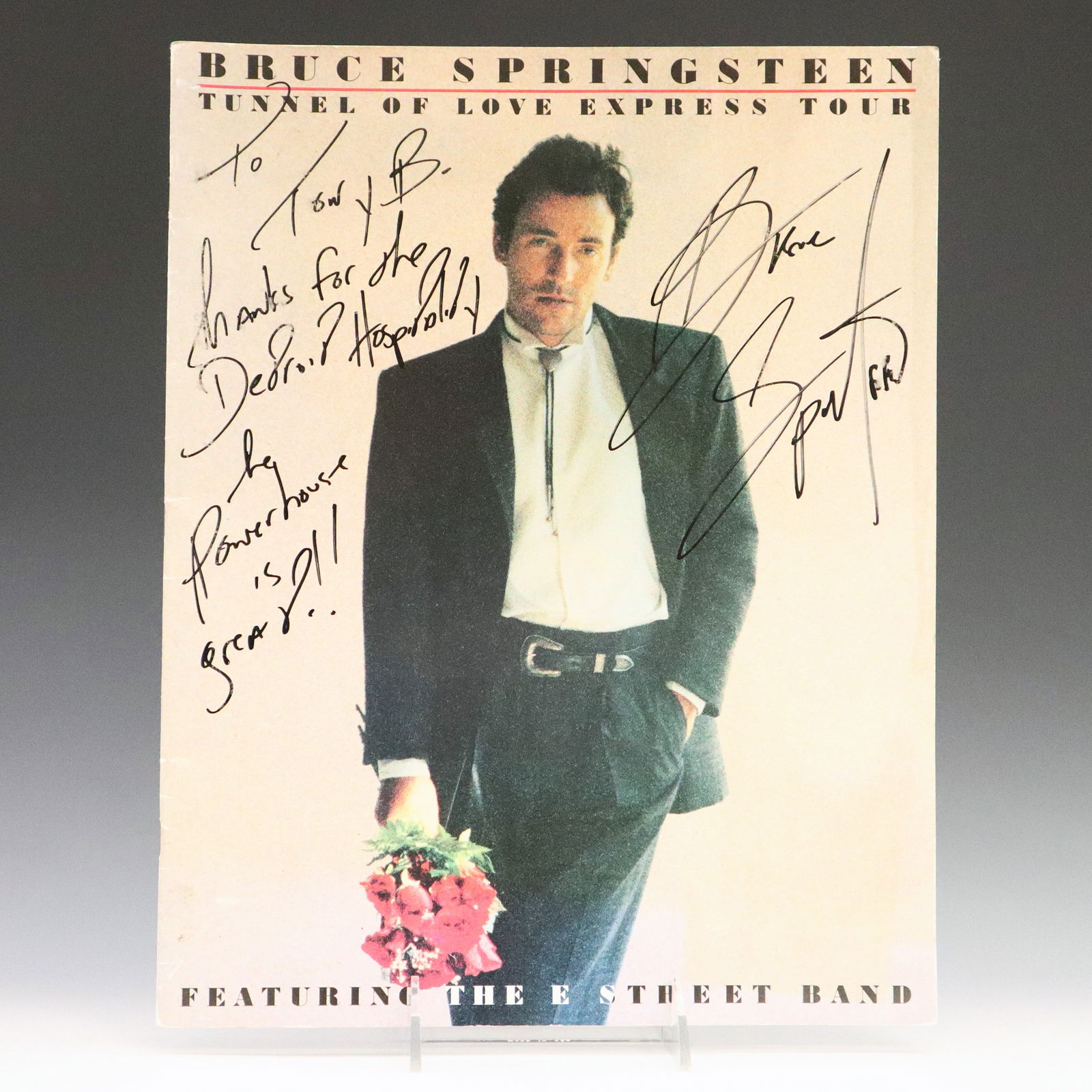 Springsteen Autographed Tour Booklet (1 of 3)